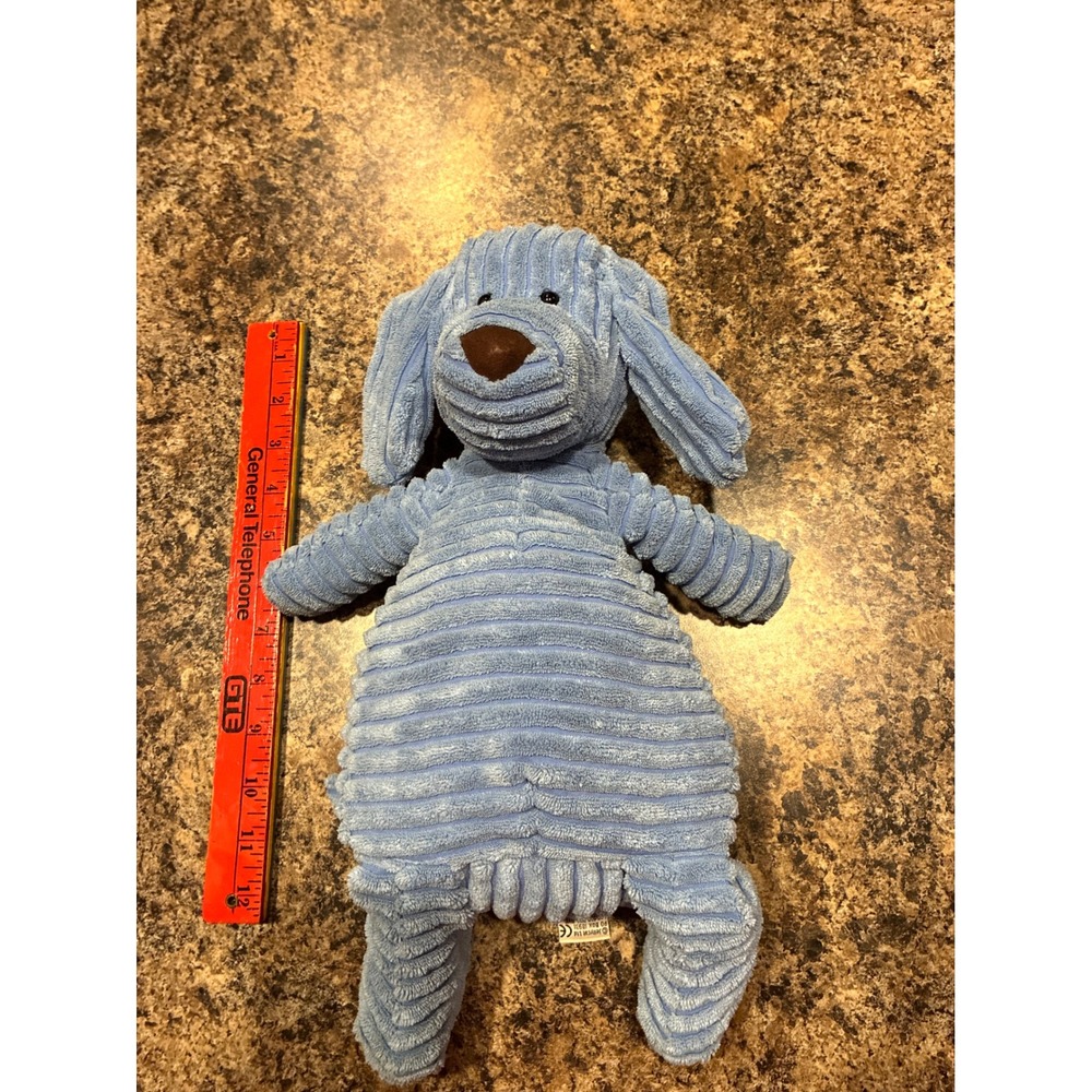 Jellycat Cordy Roy Dog Blue Stuffed Animal Plush Ribbed Puppy 12 Inch